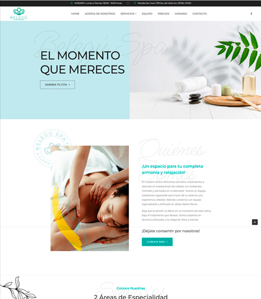 belegu spa web page