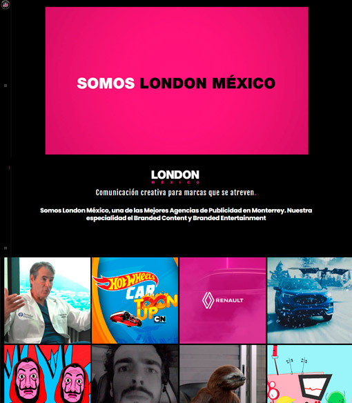 london mexico web page